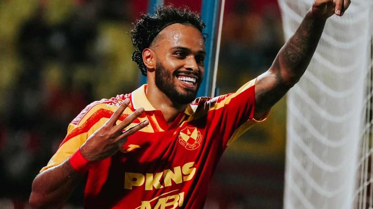 SELEBRASI - Potret selebrasi pemain Selangor FC, Chrigor Moraes di Liga Super Malaysia. Chrigor Moraes masuk lis belanja Persib Bandung.