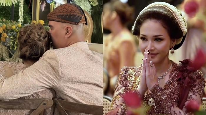 SUDAH TAK SUDI - Kolase Ahmad Dhani dan Maia Estianty di momen pernikahan El Rumi dan Syifa Hadju, dicapture Jumat (1/5/2026).