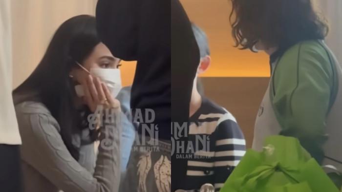 JENGUK SOLEIL - Artis Syifa Hadju melamun saat jenguk Baby Soleil disorot dicapture Rabu (13/5/2026). Terjadi saat Ahmad Dhani bertanya pada Tissa nama panggilan Baby Soleil kepadanya.