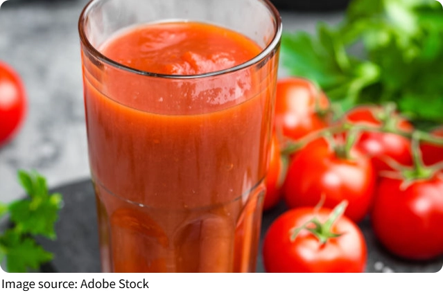 Tomate oder Saft?