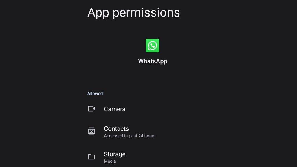 Allow semua ijin dari WA.