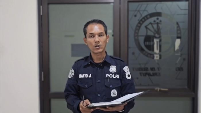 JELASKAN KRONOLOGI - Kasi Humas Polresta Pati Ipda Hafid Amin memberikan keterangan pada wartawan, Kamis (21/5/2026). Dia menjelaskan kronologi hilangnya Nayla Anik Setyawati (19) mempelai wanita yang hilang jelang akad nikah di Desa Tajungsari, Kecamatan Tlogowungu. Dok Humas Polresta Pati