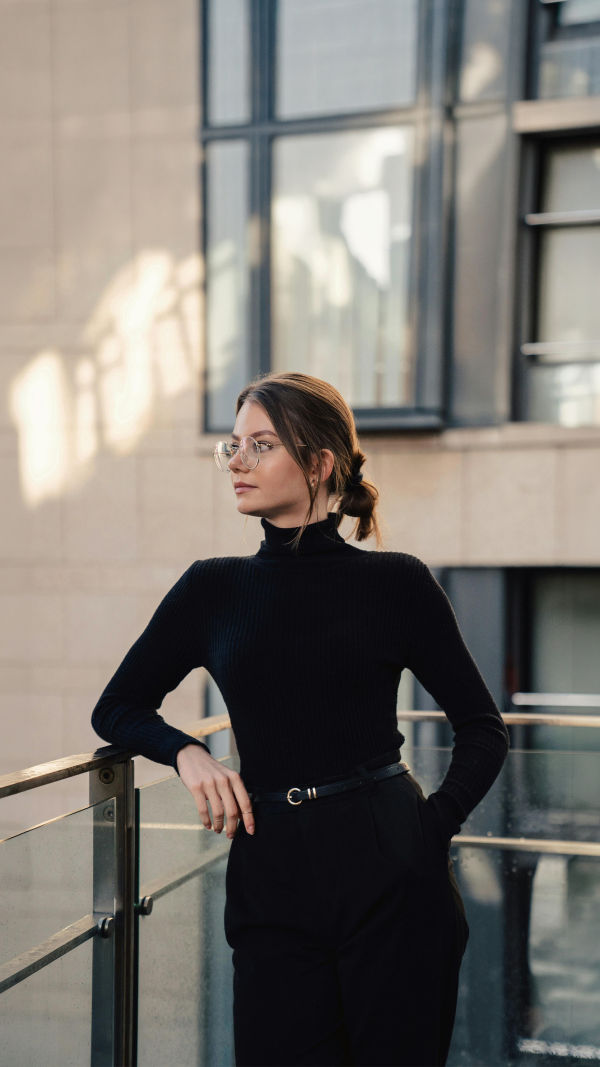 Black Turtleneck Style