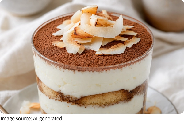 Coconut Cream Tiramisu