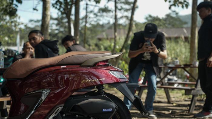 Selain menghadirkan pengalaman touring yang menyenangkan, lokasi ini juga mendukung para peserta dalam membuat konten dengan nuansa estetik khas Jogja. (Dok. Astra Motor Yogyakarta)