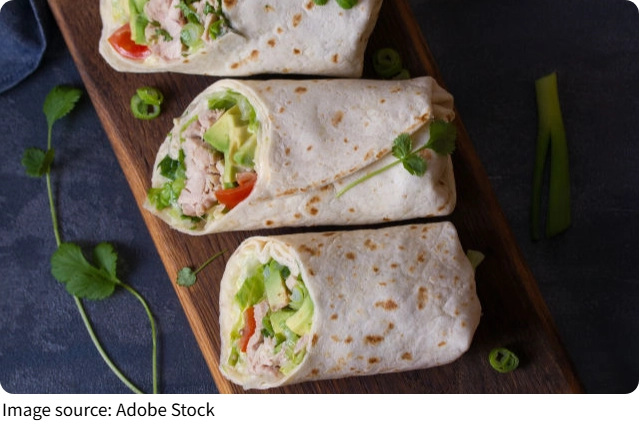 No-Cook Salmon Wraps