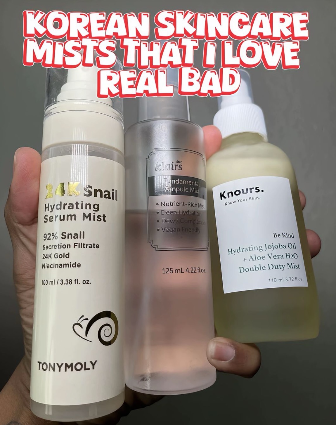 Korean Skincare Mists!