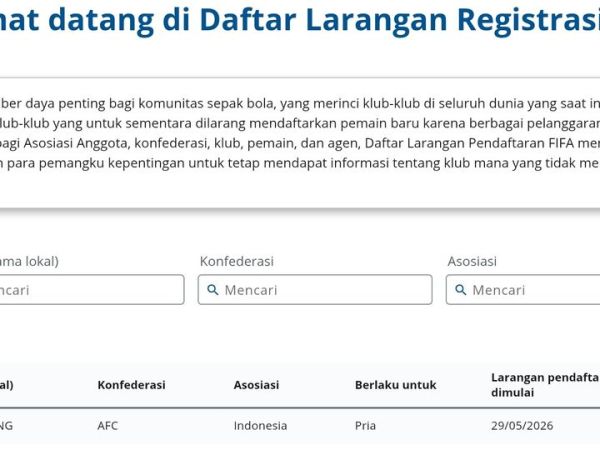 Persib Bandung masuk dalam daftar banned FIFA.