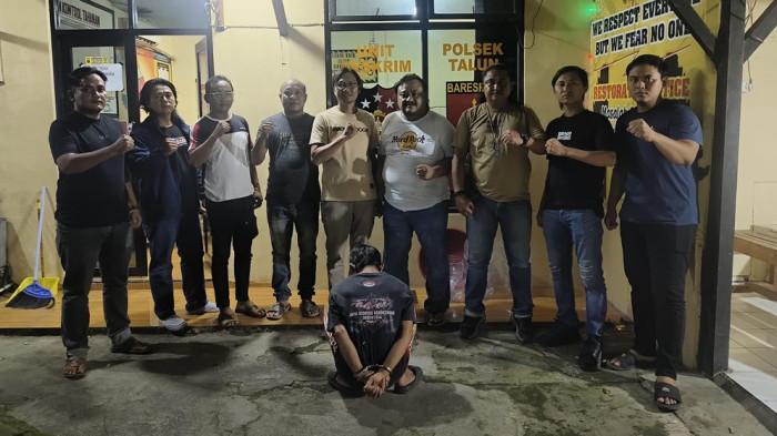 TANGKAP PENCURI: Polisi meringkus Nanang, tersangka pencuri pembobol minimaket saat malam Iduladha di Brebes. (Dok. Resmob Brebes)