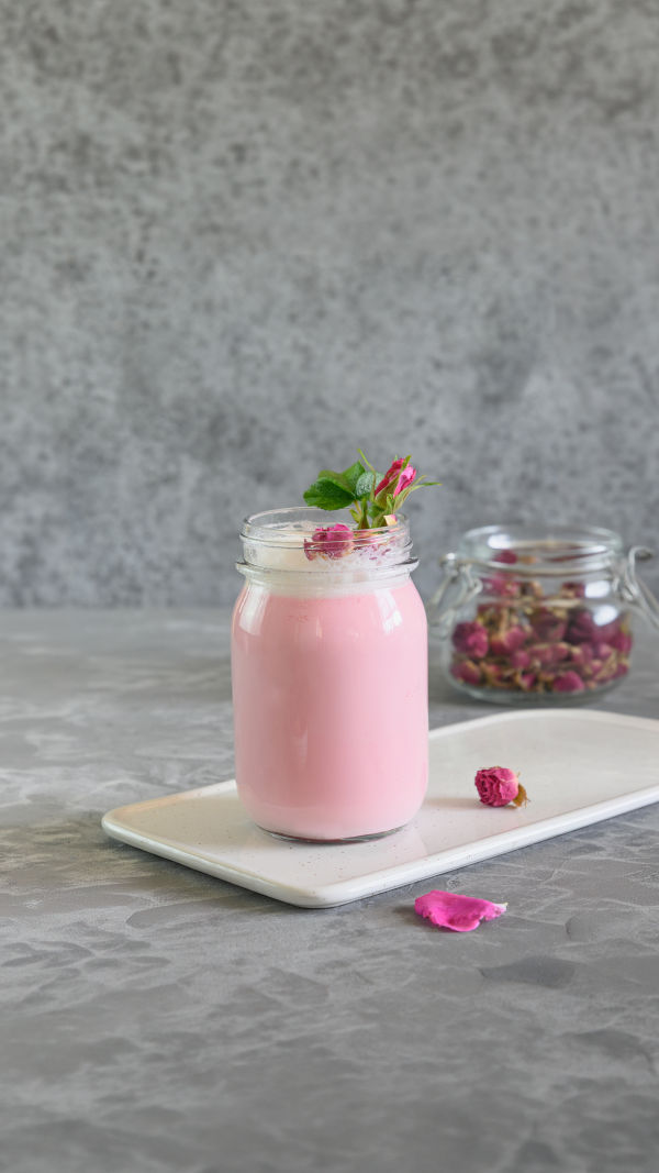 Milkshake Stroberi Mawar
