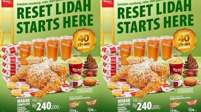 PROMO RICHEESE FACTORY - Promo Richeese Factory. Makan kenyang berempat hanya Rp 240 ribuan. (Instagram@richeesefactory)