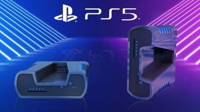 Ilustrasi render PlayStation 5