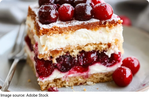 Cherry Cream Cake Recipe