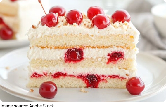 Cherry Cream Cake Recipe