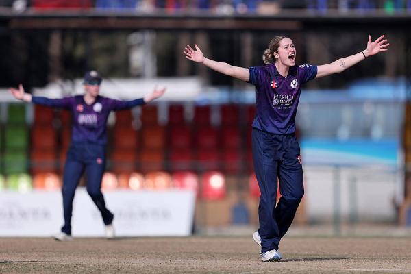 Rachel Slater is one of the experienced quicks in Scotland’s attack.