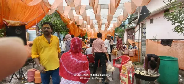 A grand beautiful event and Bhandara was organized at Gulachin Temple in the capital Lucknow.