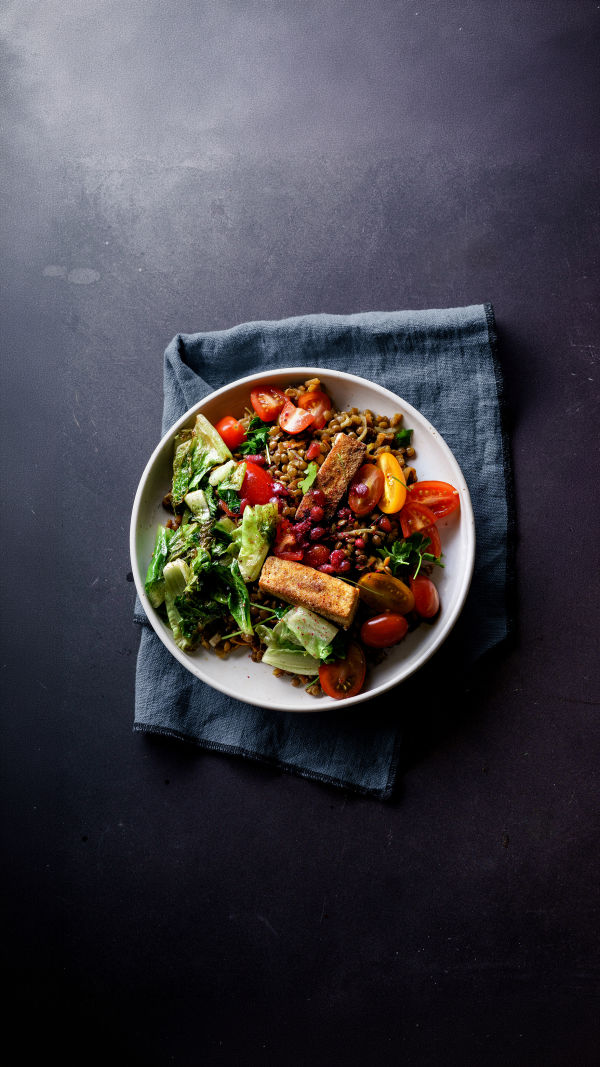 Simple Lentil Salad Bowl