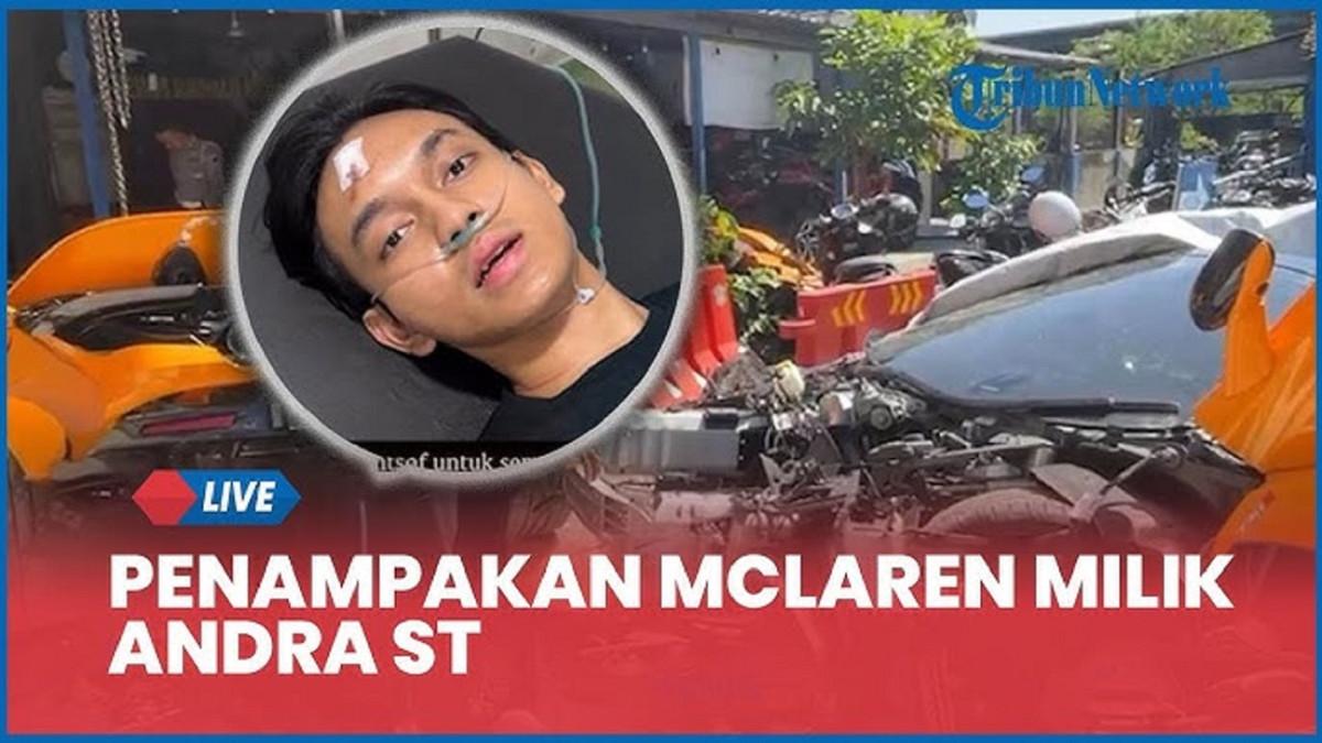 Pengakuan jujur Andra ST Usai McLaren Rp15 miliar terbelah Dua di Sukoharjo: Ban belakang selip, saya tidak mabuk