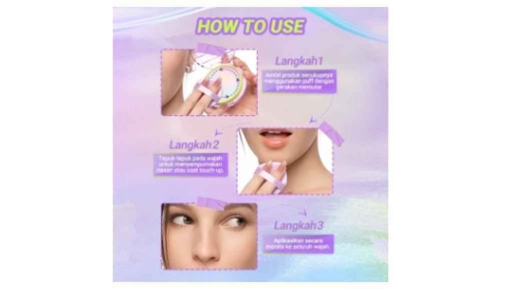 Cara pakai DAZZLE ME Better Than Filter HD Invisible Powder