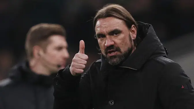 Pelatih Norwich City, Daniel Farke. (AFP/Adrian Dennis)