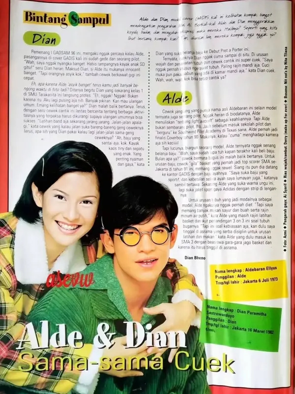 Artikel Dian Sastrowardoyo di Majalah GADIS (credit: instagram.com/therealdisastr)