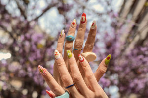 Pedicure floral
