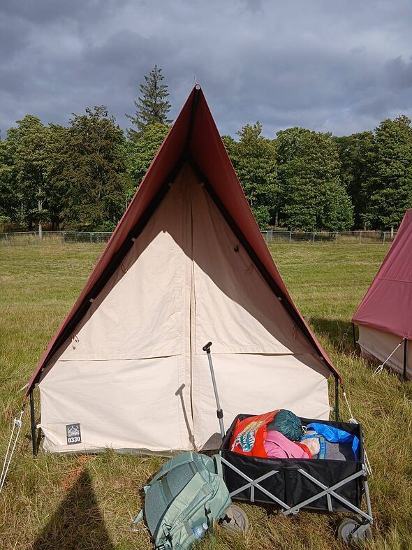 The Who tents resemble a fairytale house