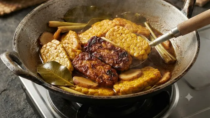 resep tempe bacem khas Jogja resep tempe bacem khas Jogja (Ai generated)