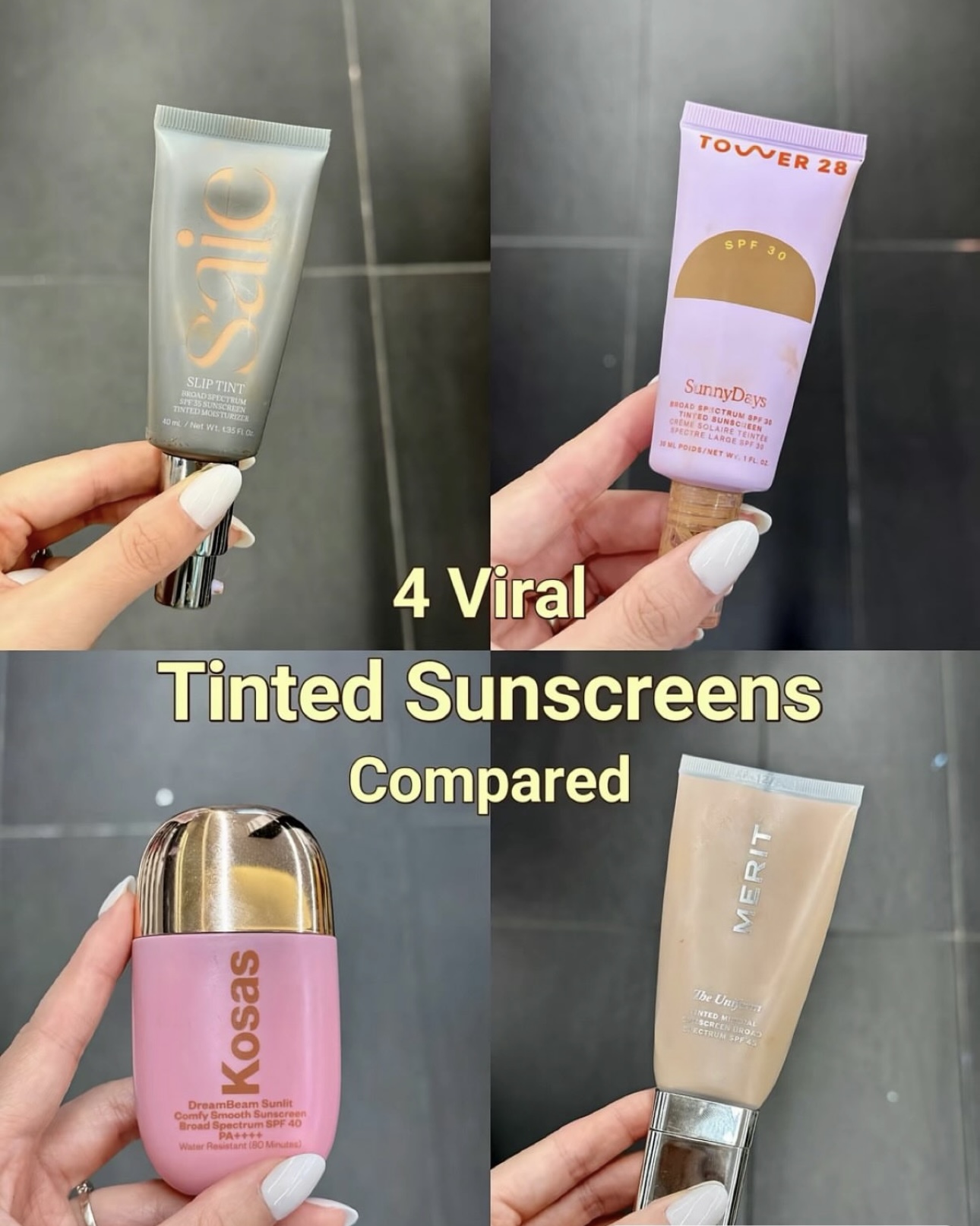 Écrans solaires teintés