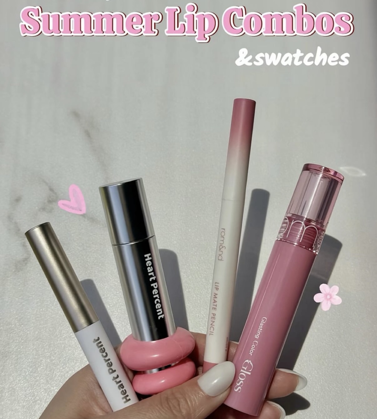 Combos lèvres rosés