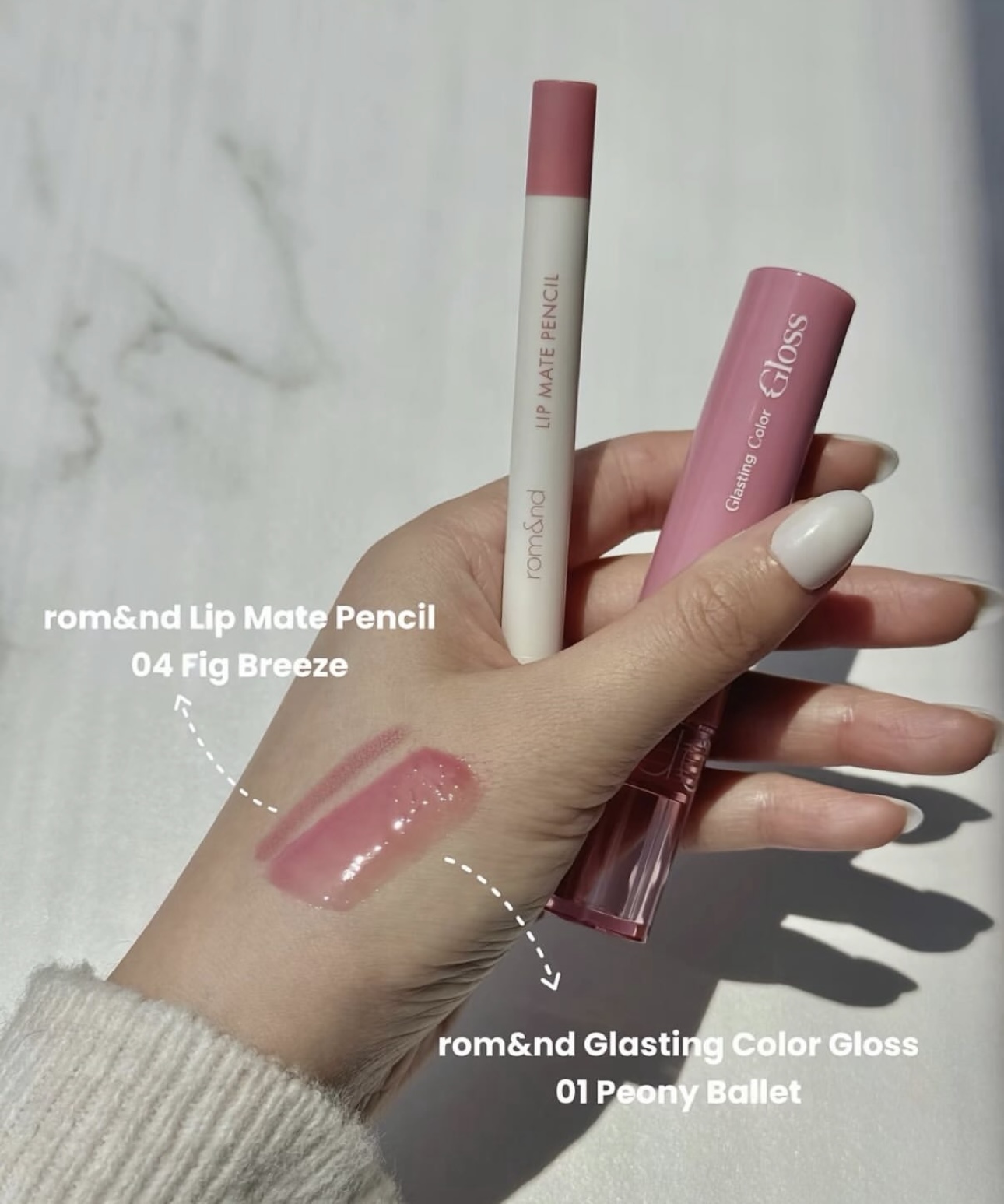 Combos lèvres rosés