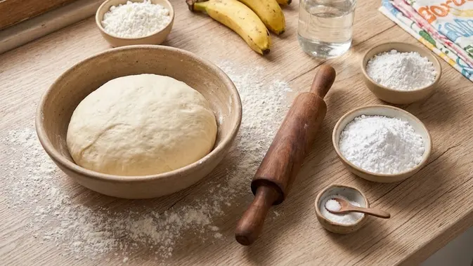 Resep Pisang Molen Renyah Resep Pisang Molen Renyah (AI Generated)