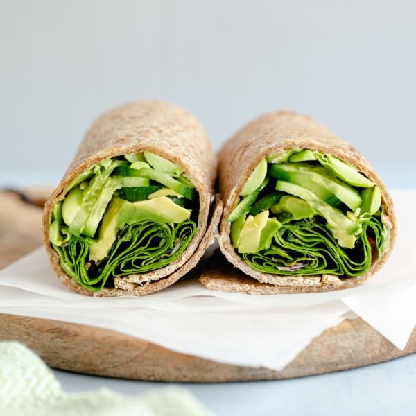 recipe photo of the Get Your Greens Wrap Credit: Sara Haas