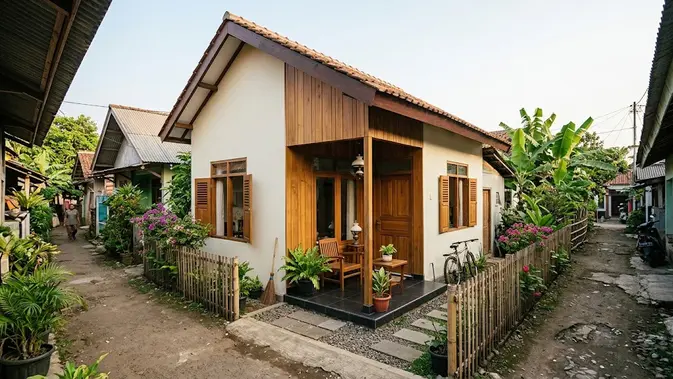 Desain Rumah Sederhana 6x10 Meter Desain Rumah Sederhana 6x10 Meter (AI Generated)