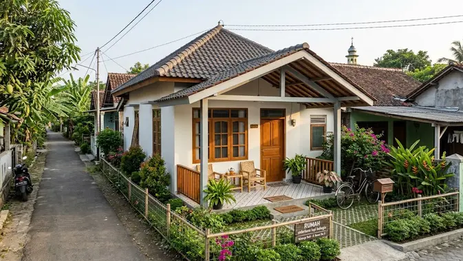 Desain Rumah Sederhana 6x10 Meter Desain Rumah Sederhana 6x10 Meter (AI Generated)