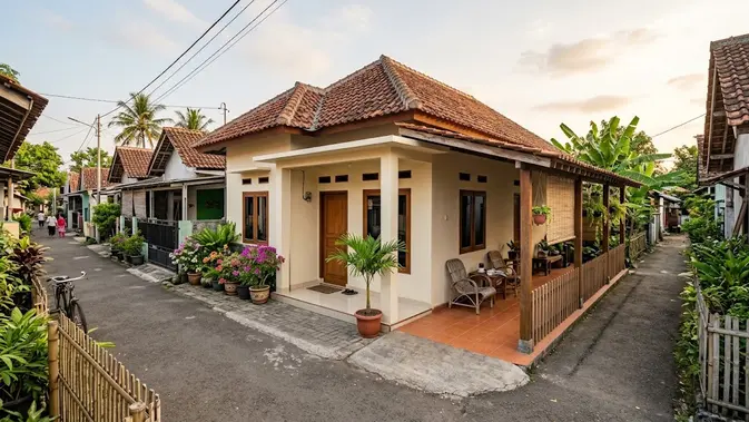 Desain Rumah Sederhana 6x10 Meter Desain Rumah Sederhana 6x10 Meter (AI Generated)