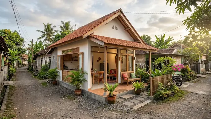 Desain Rumah Sederhana 6x10 Meter Desain Rumah Sederhana 6x10 Meter (AI Generated)