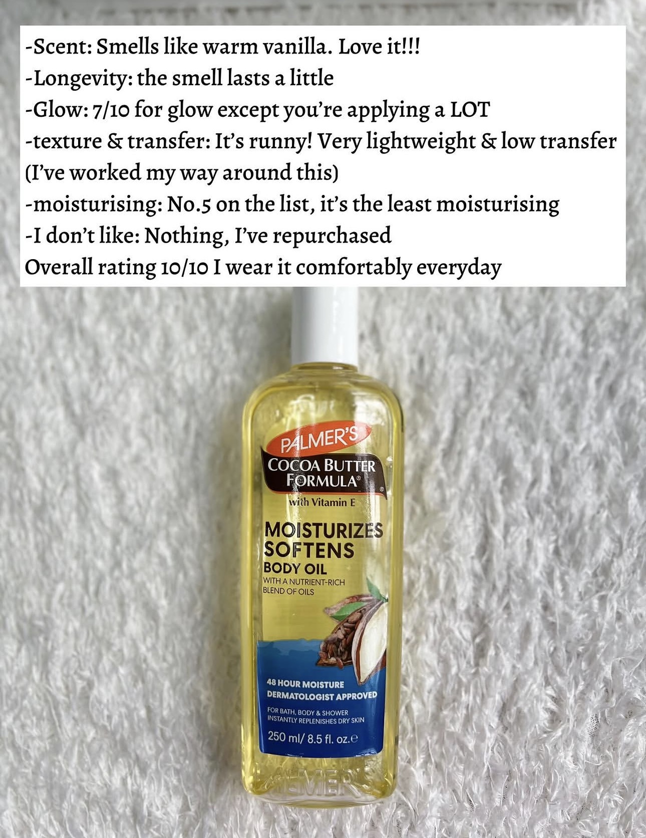 Body Oils, Rated