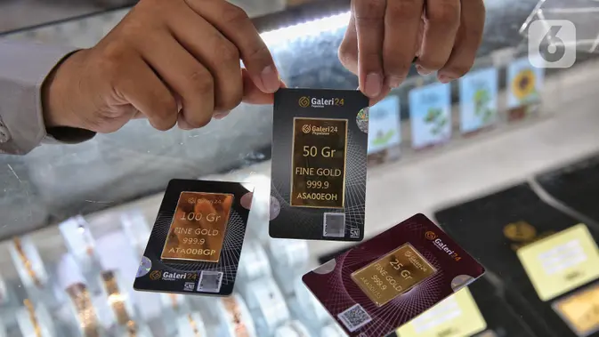 Emas di Pegadaian. (Liputan6.com/Angga Yuniar)