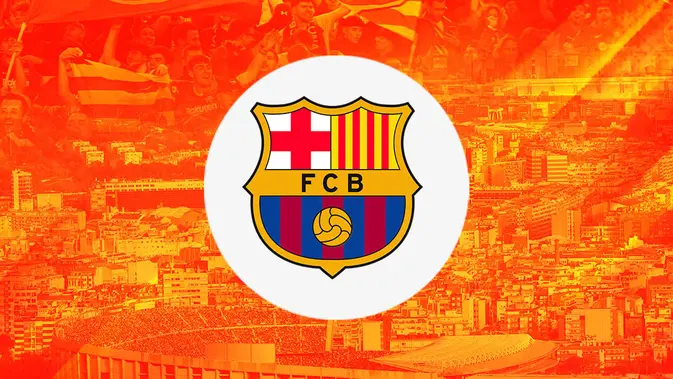 Barcelona - Ilustrasi Logo Barcelona (Bola.com/Adreanus Titus)