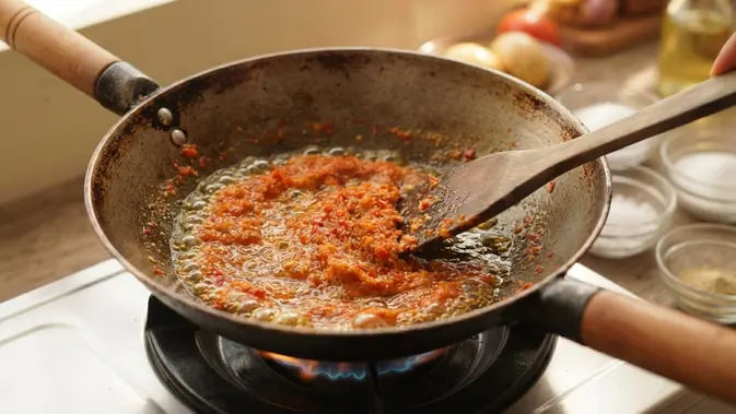 Resep Telur Sambal Nanas Pedas Manis. Foto: AI Generated