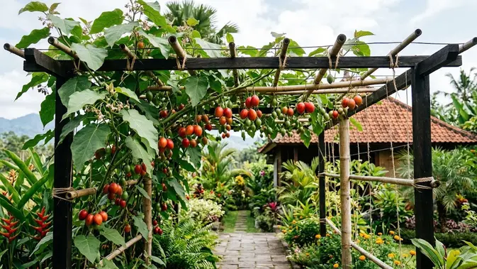 Terung Belanda, Tanaman Buah yang Bisa Dirambatkan di Pagar atau Pergola/AI Generated