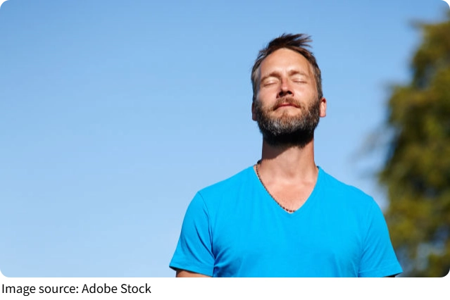 Deep Breathing Outdoors