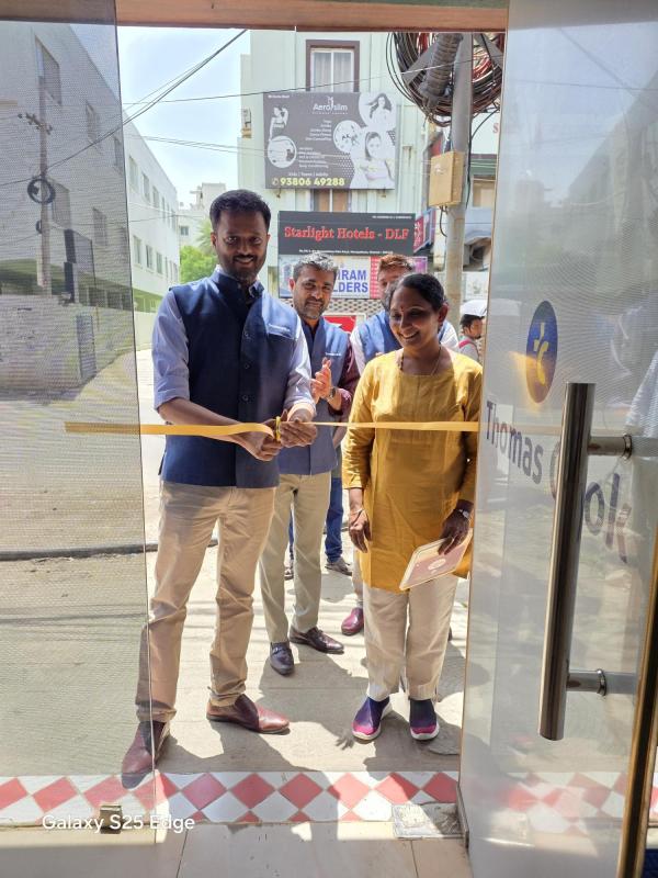 थॉमस कूक इंडियाने तामिळनाडूच्या पाऊलखुणा मजबूत केल्या, चेन्नईच्या मनापक्कममध्ये आउटलेट उघडले