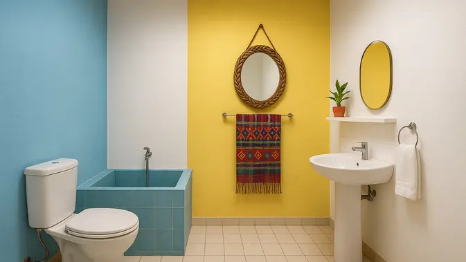 Ilustrasi Kamar Mandi Bebas Cacing/AI Generated