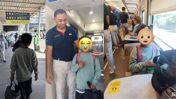 Penampakan Muhammad Hasbi Hamizan di Kereta Api