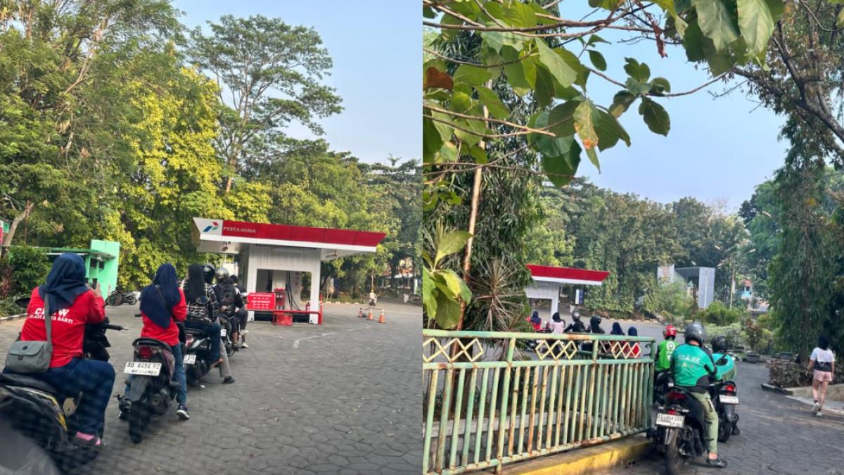 Pantauan TribunStyle.com Kamis (6/8/2026) kondisi di SPBU kampus UNS Solo - Rahma, mahasiswa yang tinggal di Solo, kini memilih menggunakan kereta api ketika hendak pulang kampung ke Madiun.