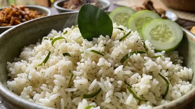 Resep nasi daun jeruk rice cooker (AI generated)