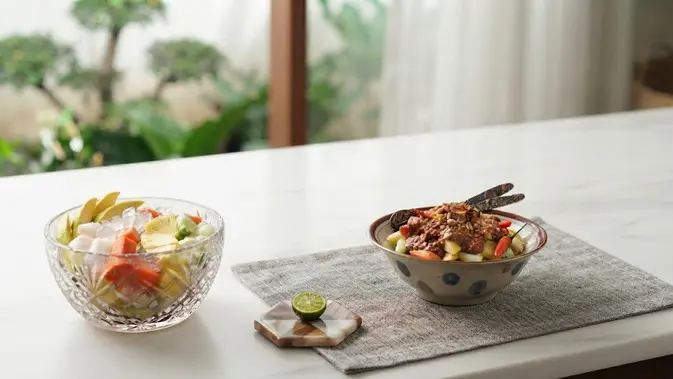 Resep Rujak Serut Kuah Kacang (AI Generated)