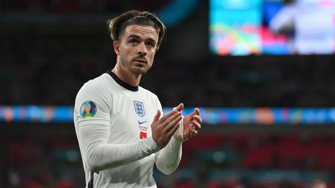 Jack Grealsih pernah menolak dua panggilan dari Timnas Republik Irlandia dan berfokus pada karier di klubnya. Namun, secara mengejutkan, ia mengumumkan untuk mewakili Inggris di tingkat internasional karena dirinya merupakan kelahiran Brimingham. (AFP/Pool/Justin Tallis)
